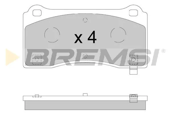 FRONT BRAKE PAD - BP3900, 800824000A, 800824000B, 800824000C