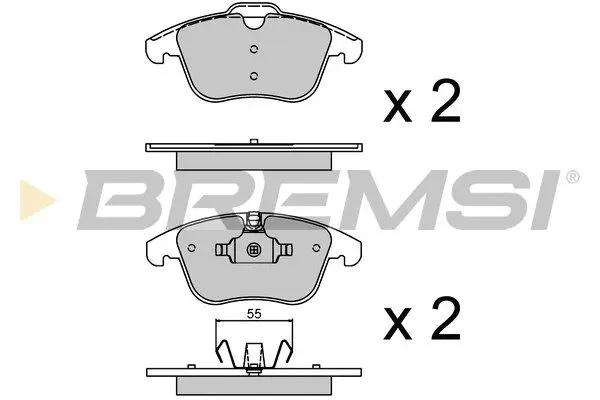 FRONT BRAKE PAD - BP3297, C2C27290 , C2C35612 , C2C39929 , C2C35612(JAGUAR), C2C39929(JAGUAR), C2C42014 , T4N13433 , T4N9759 , LR001017, LR004936 , LR027309, LR134693, 30736319, 30778910, 30793107, 3079354, 30793540, 30793941, T4N9759(LAND ROVER)