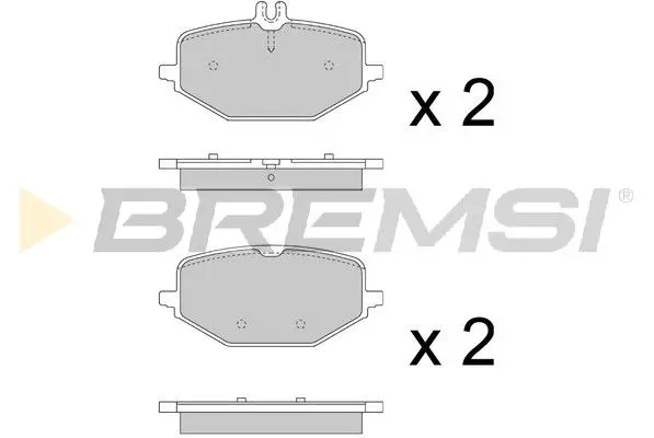 REAR BRAKE PAD - BP3884, 0004203805 , 0004205102 , 0004207303 , A0004205102 , A0004207303, A0004203805 