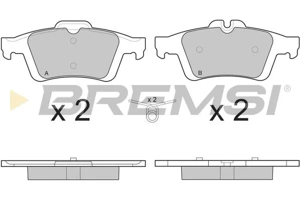 REAR BRAKE PAD - BP3217, 30736610, 30742031, 307420310, 31323501, 31341331, 8683 615, C2C27271 , C2D23143 , C2D48654 , C2P17595 , C2P26112 , C2Z22083