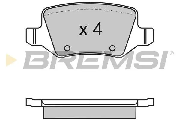 REAR BRAKE PAD - BP2983, 1684200420, 1694201420, 1694201720, 1694200420, 1694201120, 4144200120