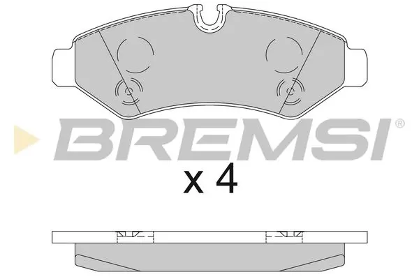 REAR BRAKE PAD - BP3848, 9074208101, 9074208600, 9104203600, 9104203700, 9104207300, 9104235600
