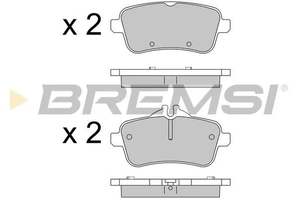 REAR BRAKE PAD - BP3538, A0064203320, A0064203320(MERCEDES-BENZ), A0064203420, A0064203520, A0064204020, A0064204120, A0064206320, A0064206820, A0074207720, A0074207820, A0074208220, AA0064203420