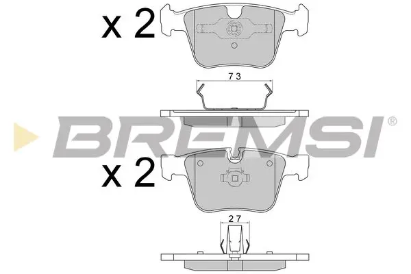 REAR BRAKE PAD - BP3610, A0054208220, 1644201020, 1644202420, A1644201020