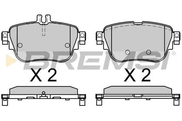 REAR BRAKE PAD - BP3758, A0004209700, A0004206100, A0004206000