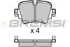 REAR BRAKE PAD - BP3700, C2D40929, C2D49906, T2R61946, T2R7945