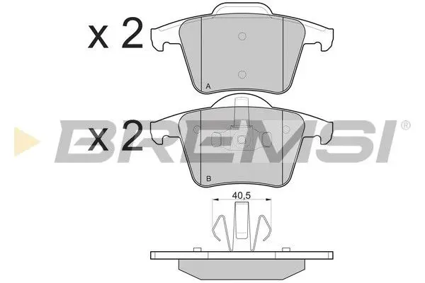 REAR BRAKE PAD - BP3110, 274330, 274512, 274528, 30793093