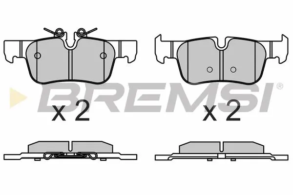 REAR BRAKE PAD - BP3633, 34206885547, 34216859917, 34216860403, 34201543683