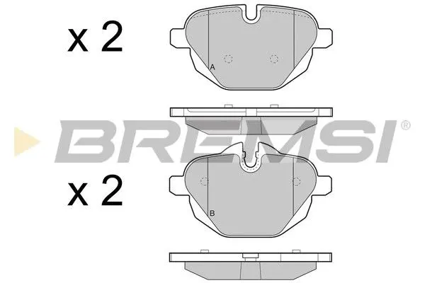 REAR BRAKE PAD - BP3449, 34216870558, 34206877648, 34216788284, 34216885451, 34216796741, 34206879857, 34216892641, 34212449288, 34212456869, 34212456870, 34216862202, 34218847062, 34216798193, 34212788284, 34216870565, 34216885452