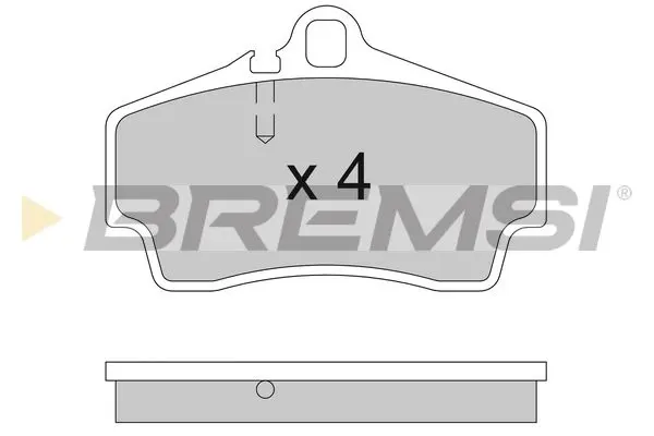 REAR BRAKE PAD - BP3176, 98635293900, 98635293910, 99635293000, 99635293003, 99635293900, 99635293902, 99635293903, 99635293910, 99635298000