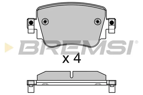 REAR BRAKE PAD - BP3623, 2Q0698451D, 5Q0698451B, 5Q0698451F, 8U0698451F, 2K5698451A, 2K5698451B, 2Q0698451A, 7N0698451B, 5Q0698451L