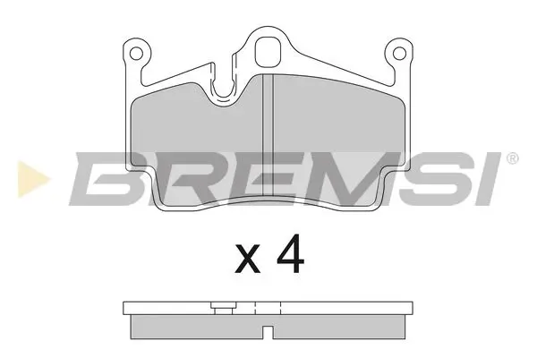 REAR BRAKE PAD - BP3857, 98735293900, 98735293901, 98735293903